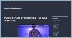 Desktop Screenshot of goodbyebluesky.com